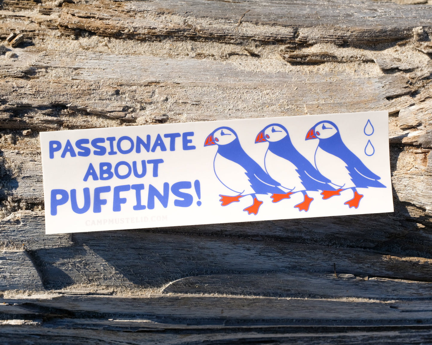"Passionate About Puffins" Bumper Sticker