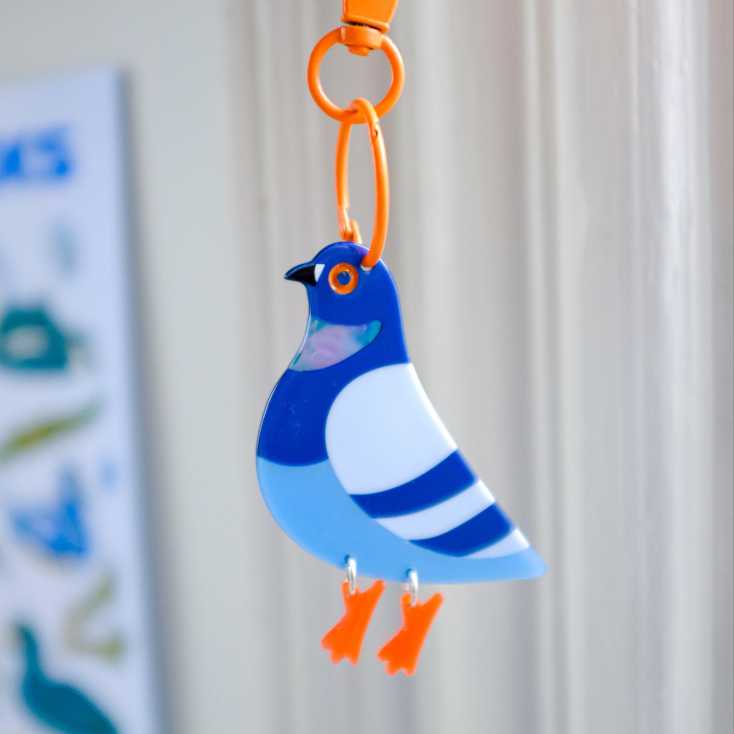 Dangly Pigeon Bag Charm