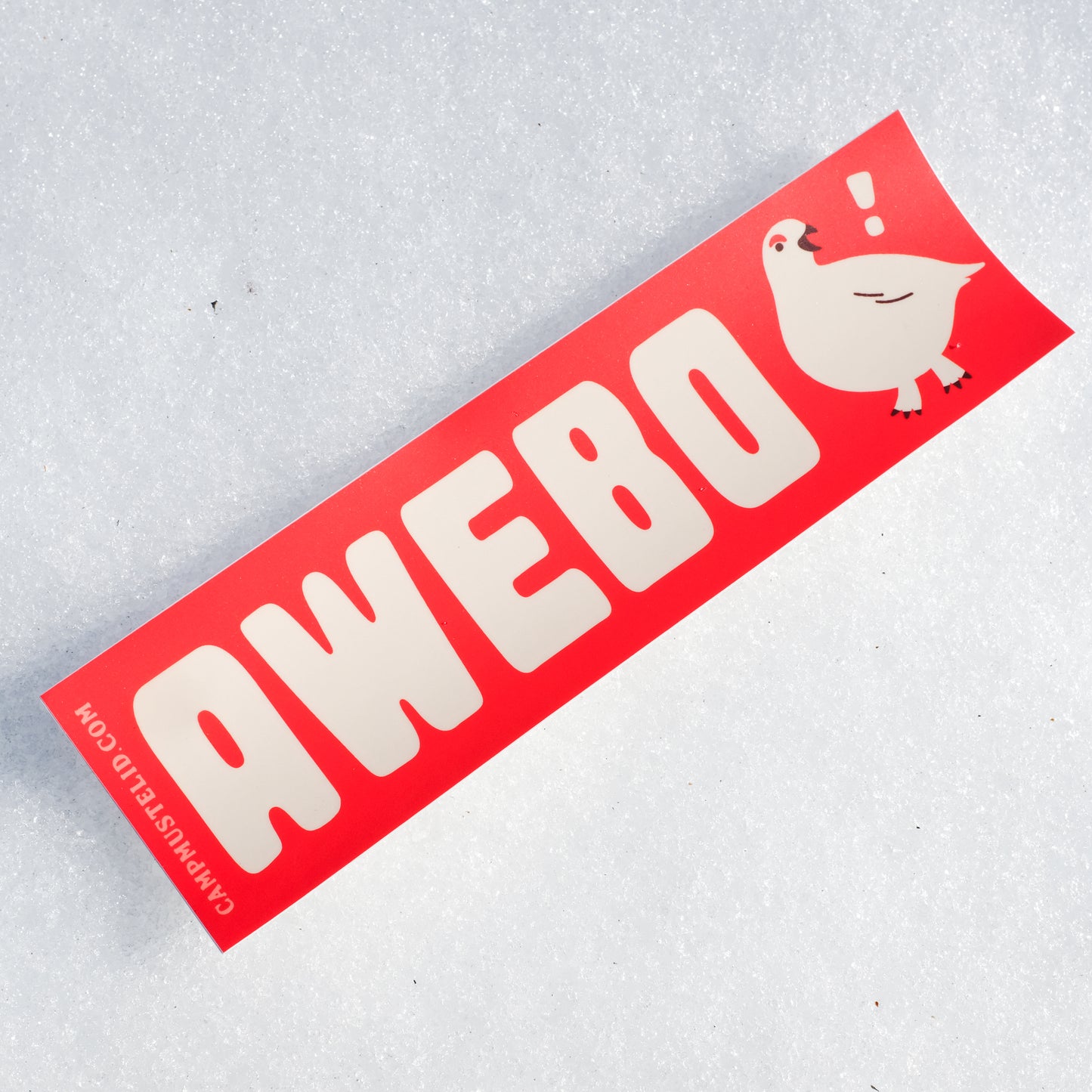 "Awebo" Ptarmigan Bumper Sticker
