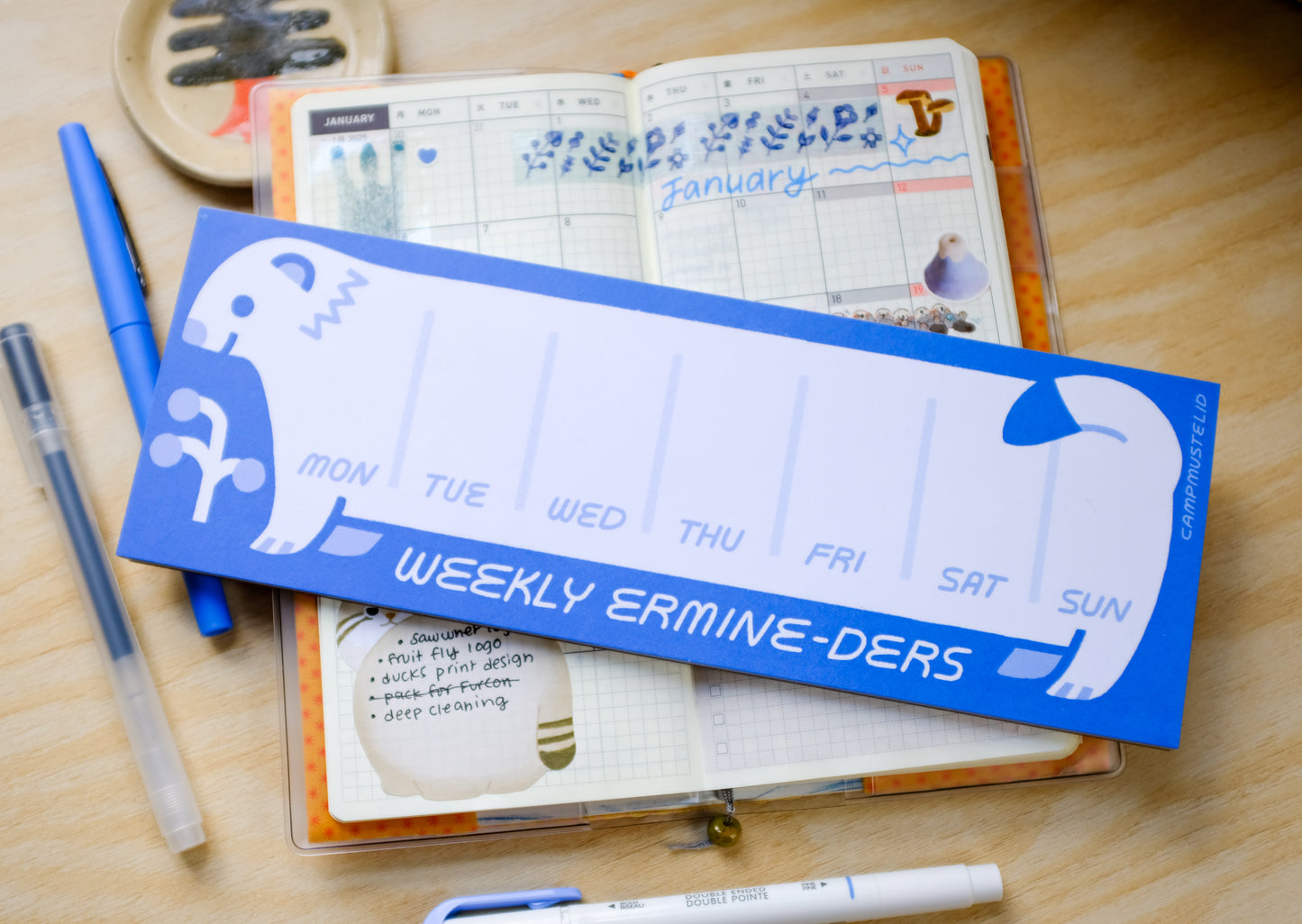 Weekly Ermine-ders Memopad