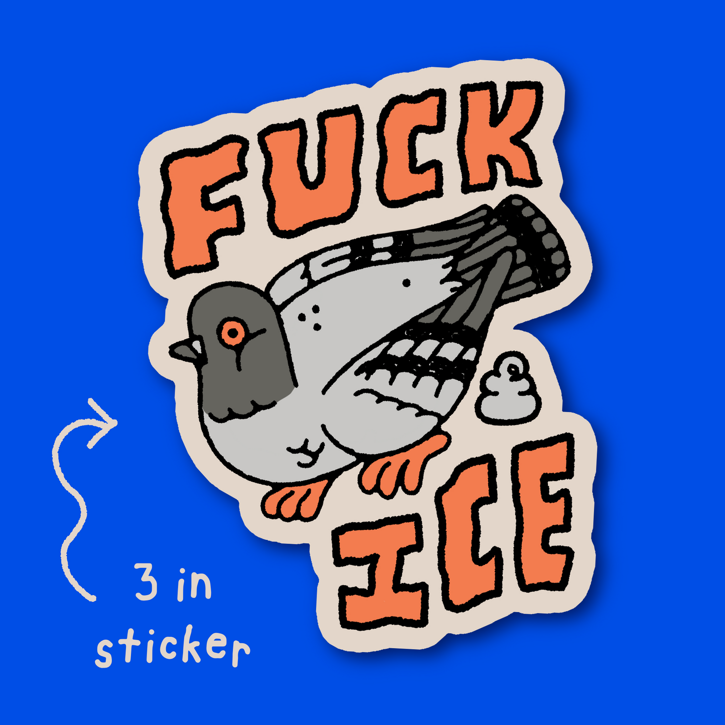 Cool Pigeon Sticker (PREORDER)
