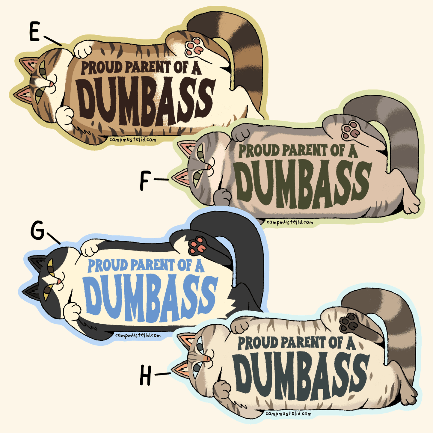 Proud Parent of a Dumbass Sticker