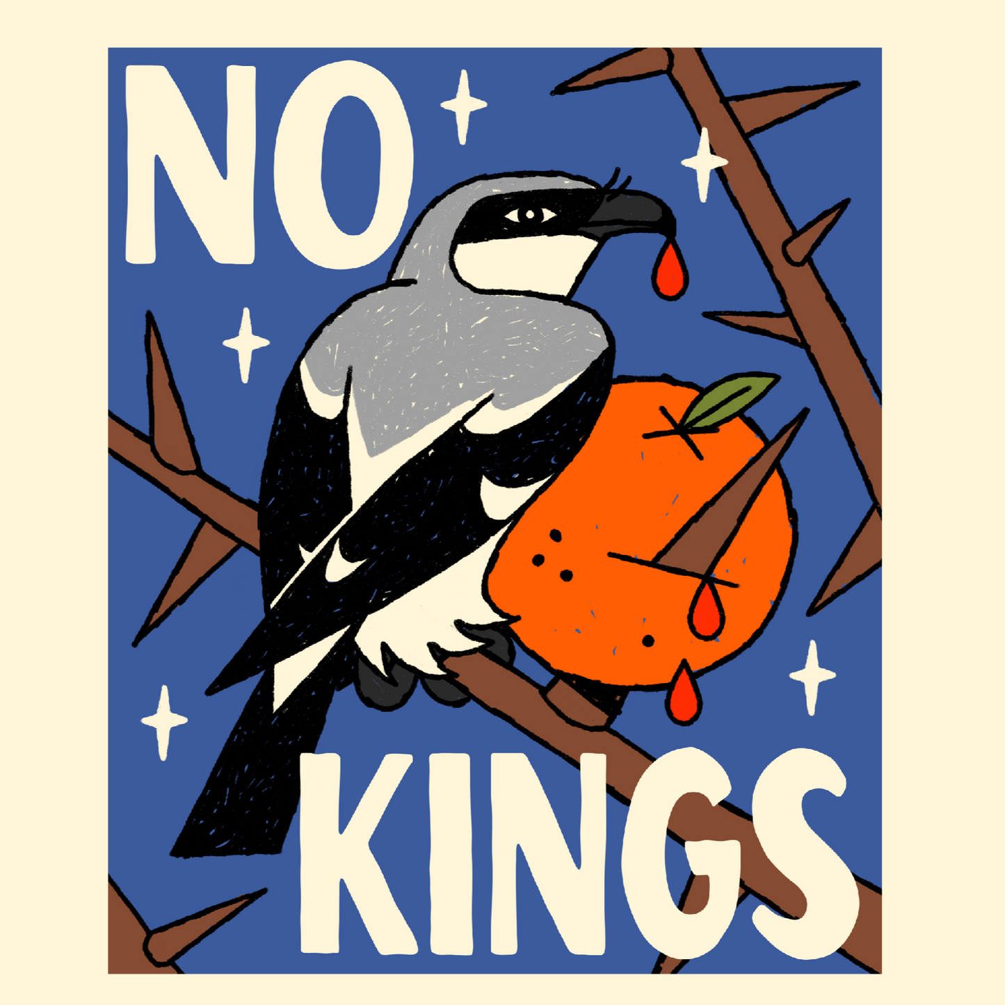 No Kings Sticker