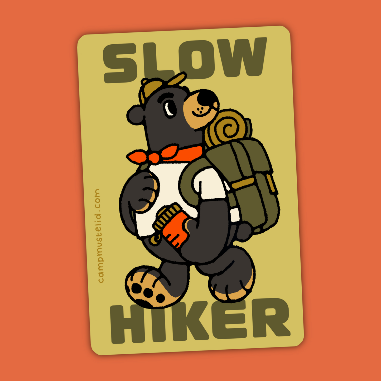Slow Hiker Sticker