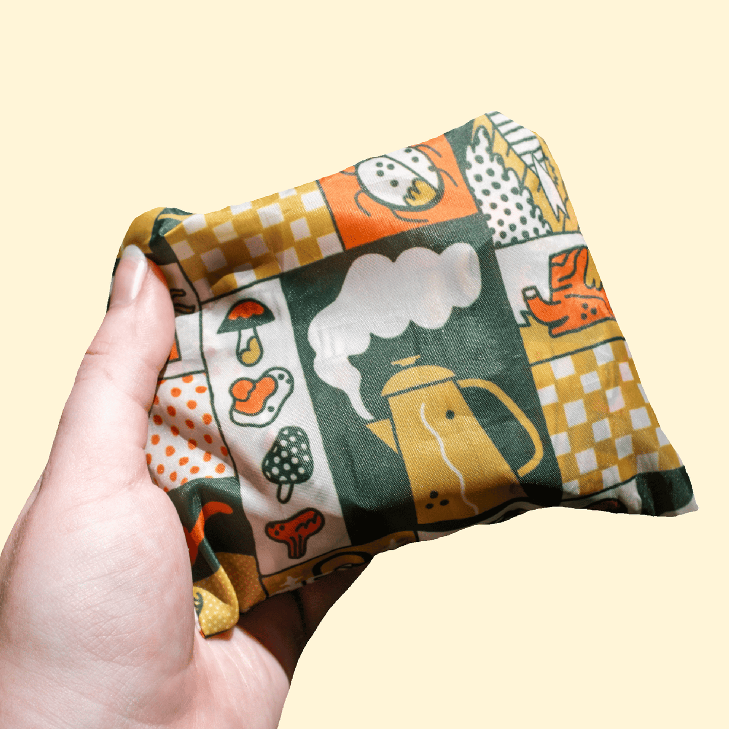 Autumnal Quilt Packable Tote Bag