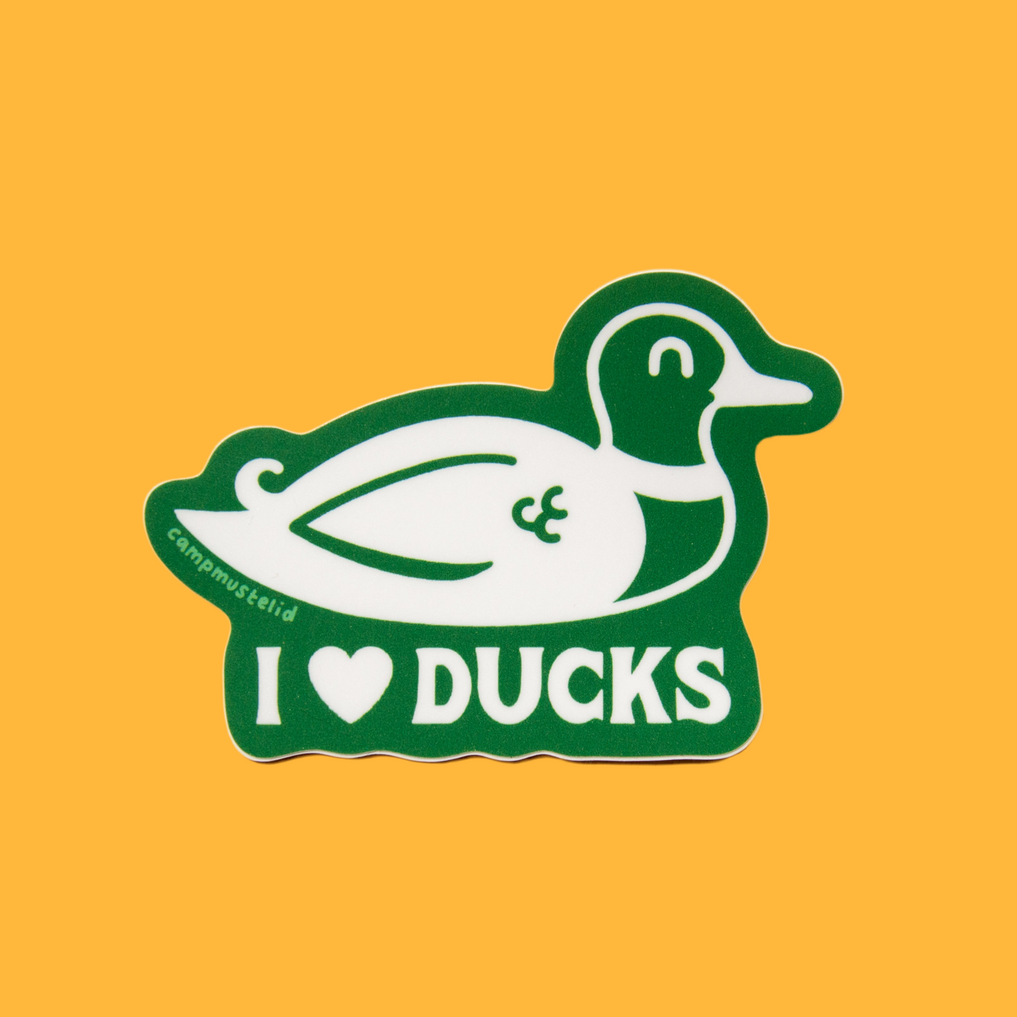 I Heart Ducks Sticker