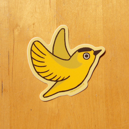 Wilson's Warbler Sticker