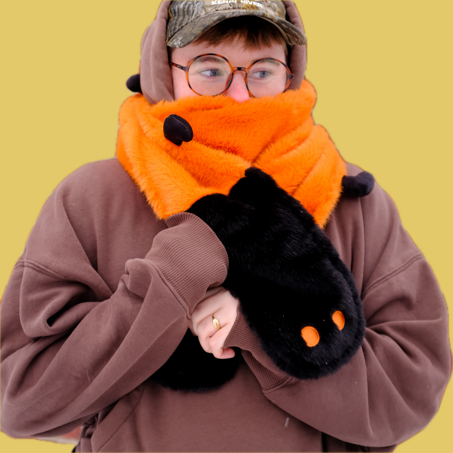 Woolly Bear Caterpillar Scarf