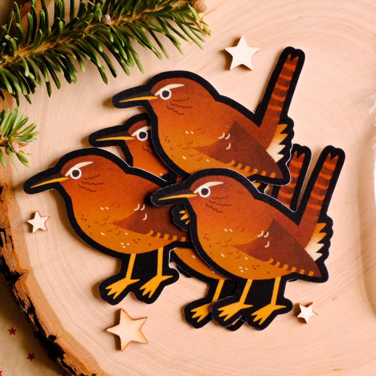 Wren Sticker Wren Sticker – Camp Mustelid