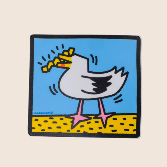 Keith Haring Gull Sticker