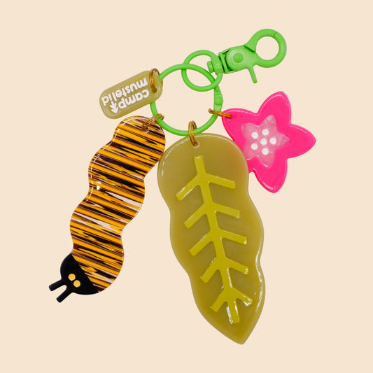 Monarch Caterpillar Bag Charm