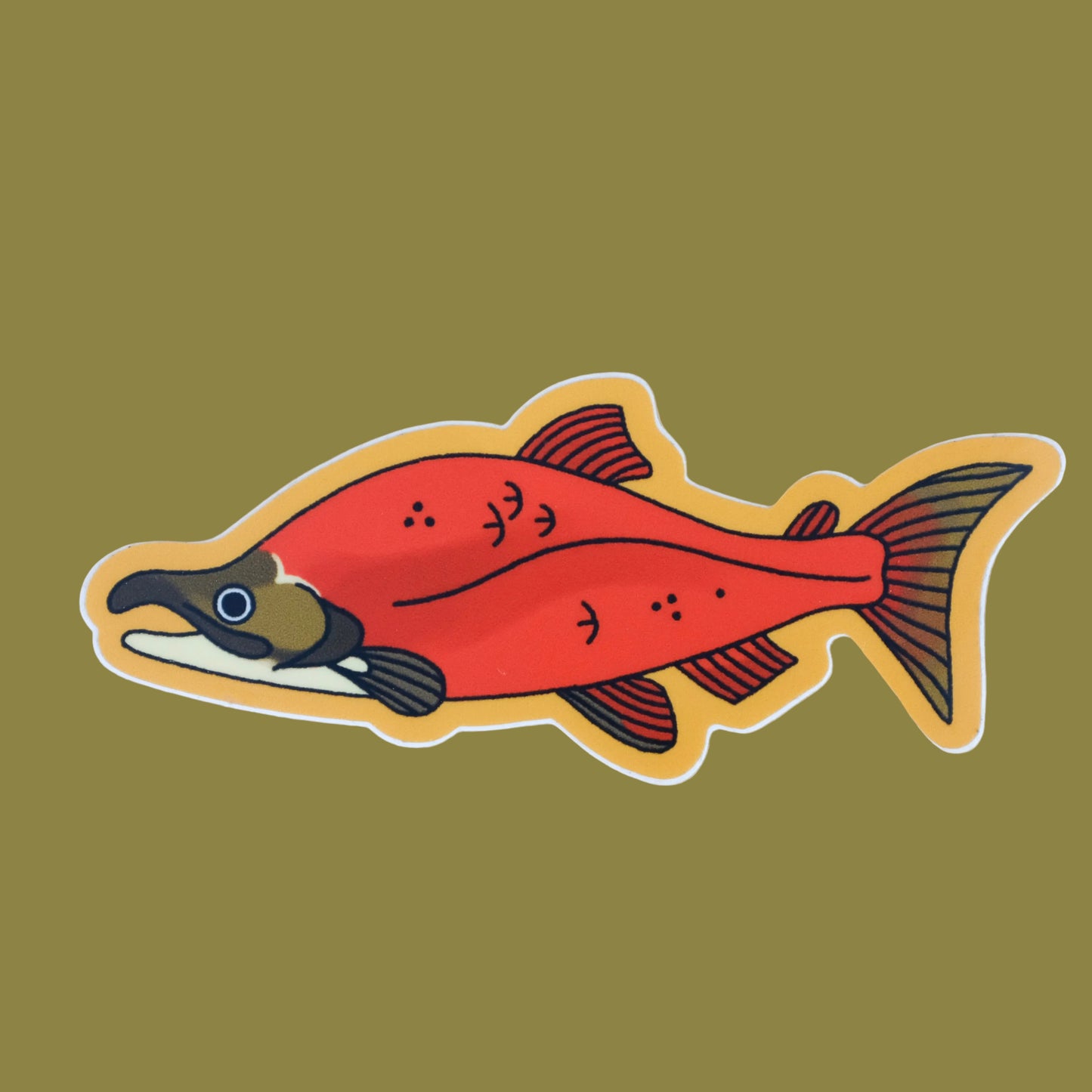 Sockeye Salmon Sticker