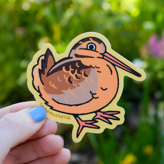 Round Woodcock Sticker
