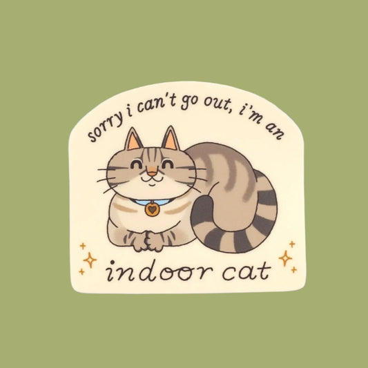 Indoor Cat Sticker