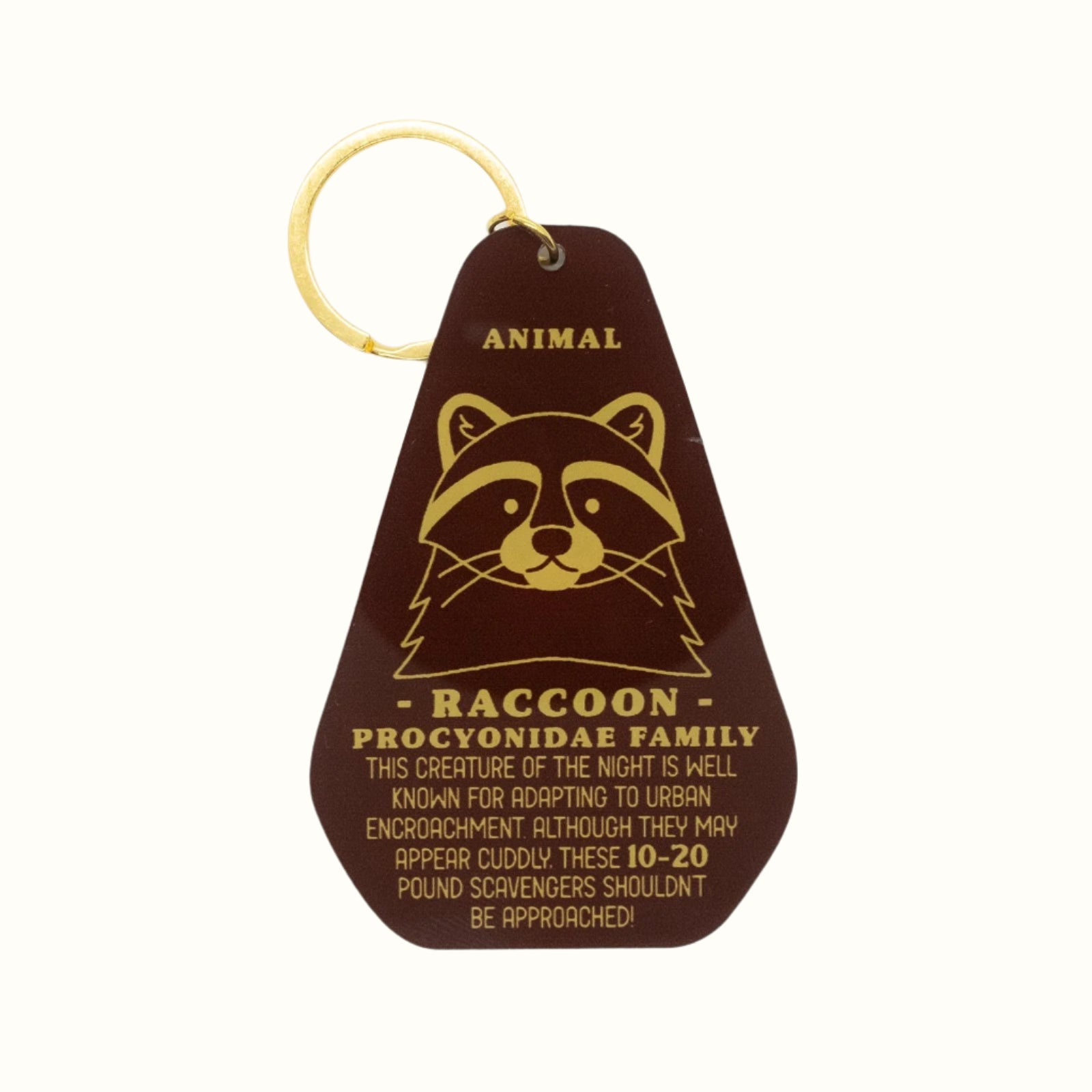 Raccoon Track Keychain