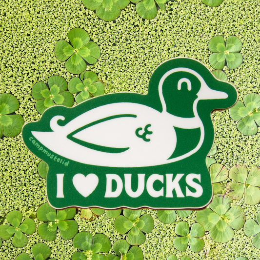 I Heart Ducks Sticker