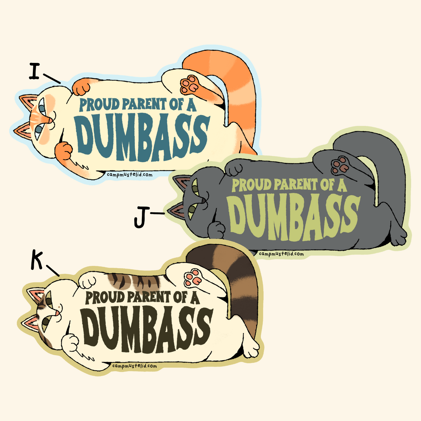 Proud Parent of a Dumbass Sticker