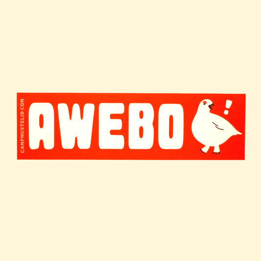 "Awebo" Ptarmigan Bumper Sticker