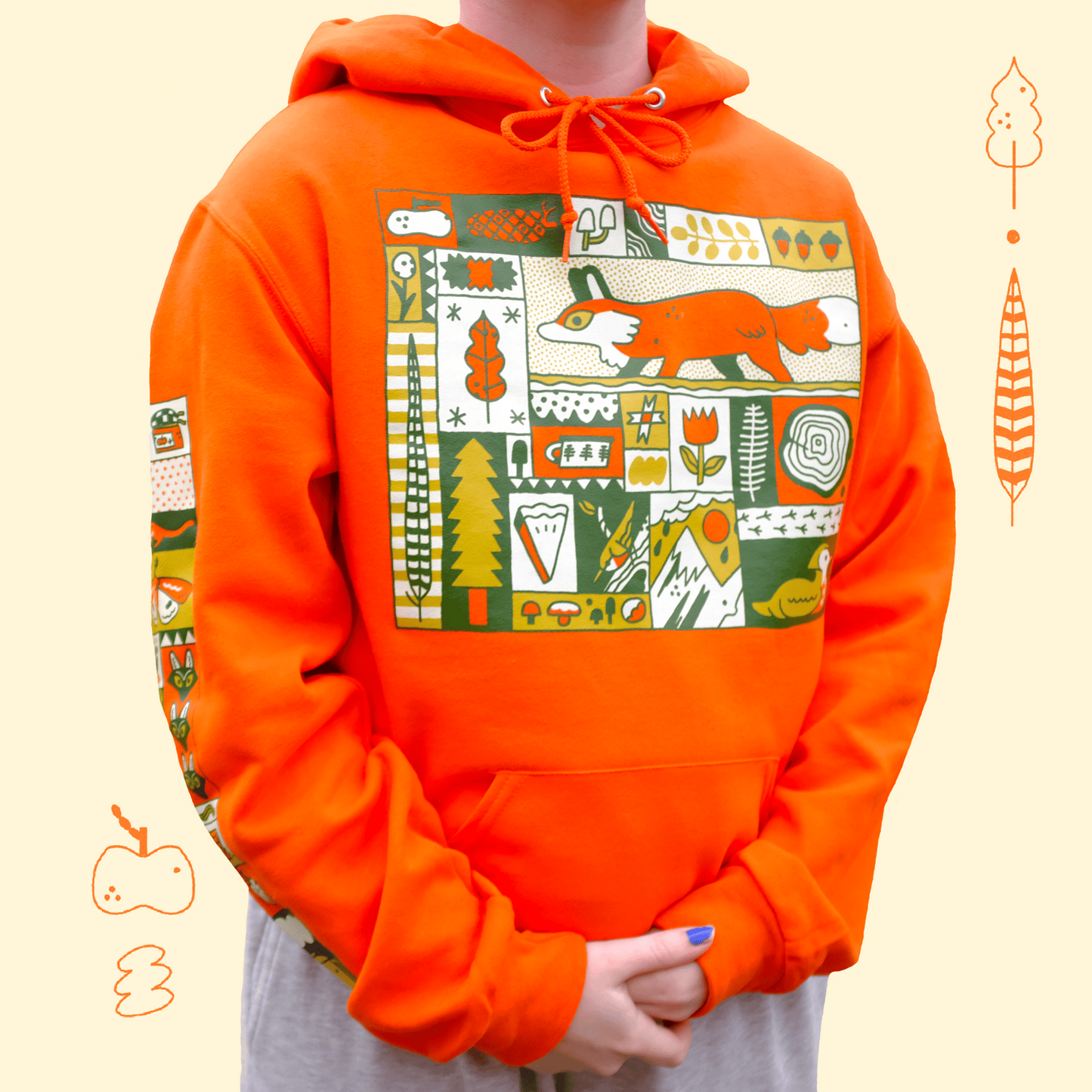 Autumnal Quilt Hoodie