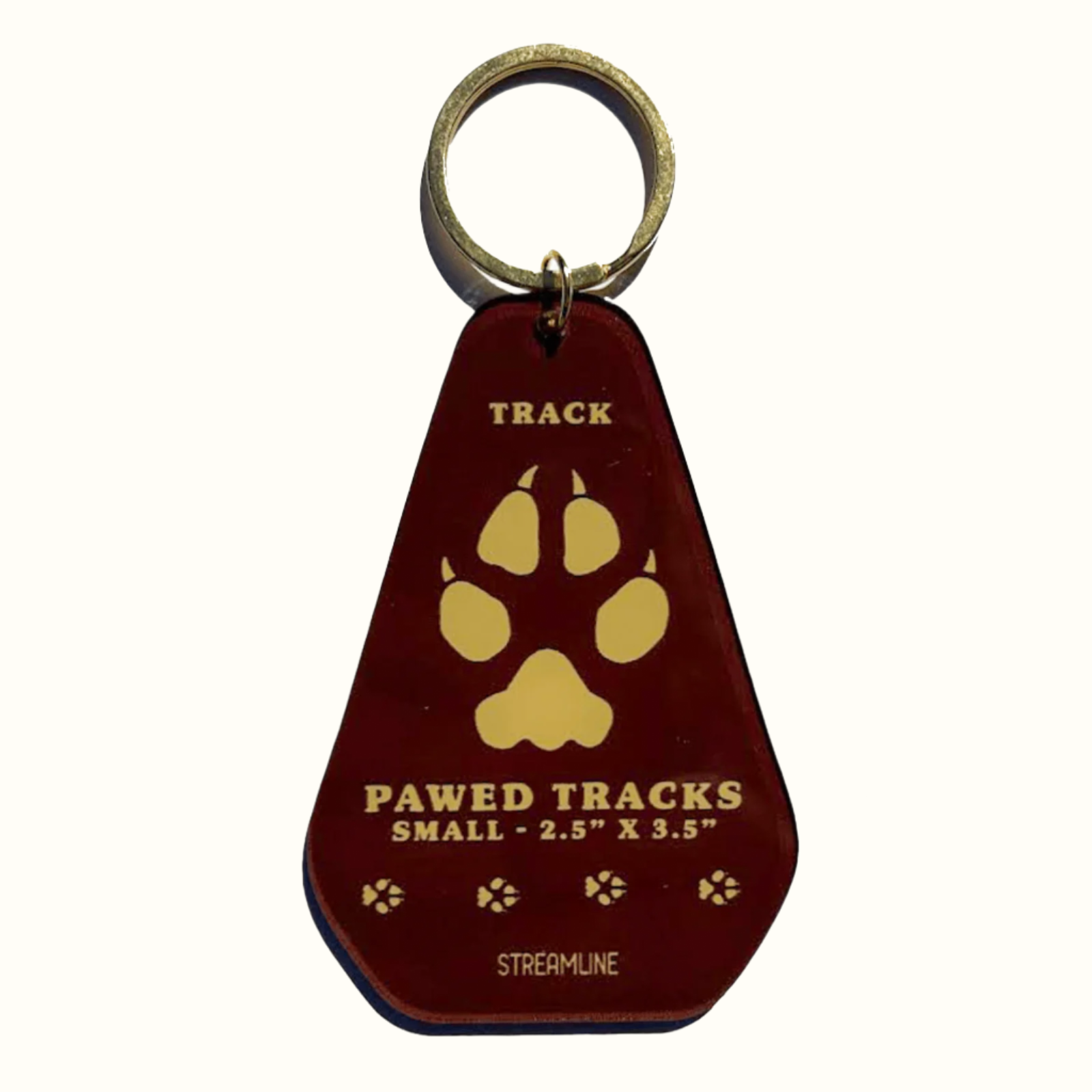 Coyote Track Keychain