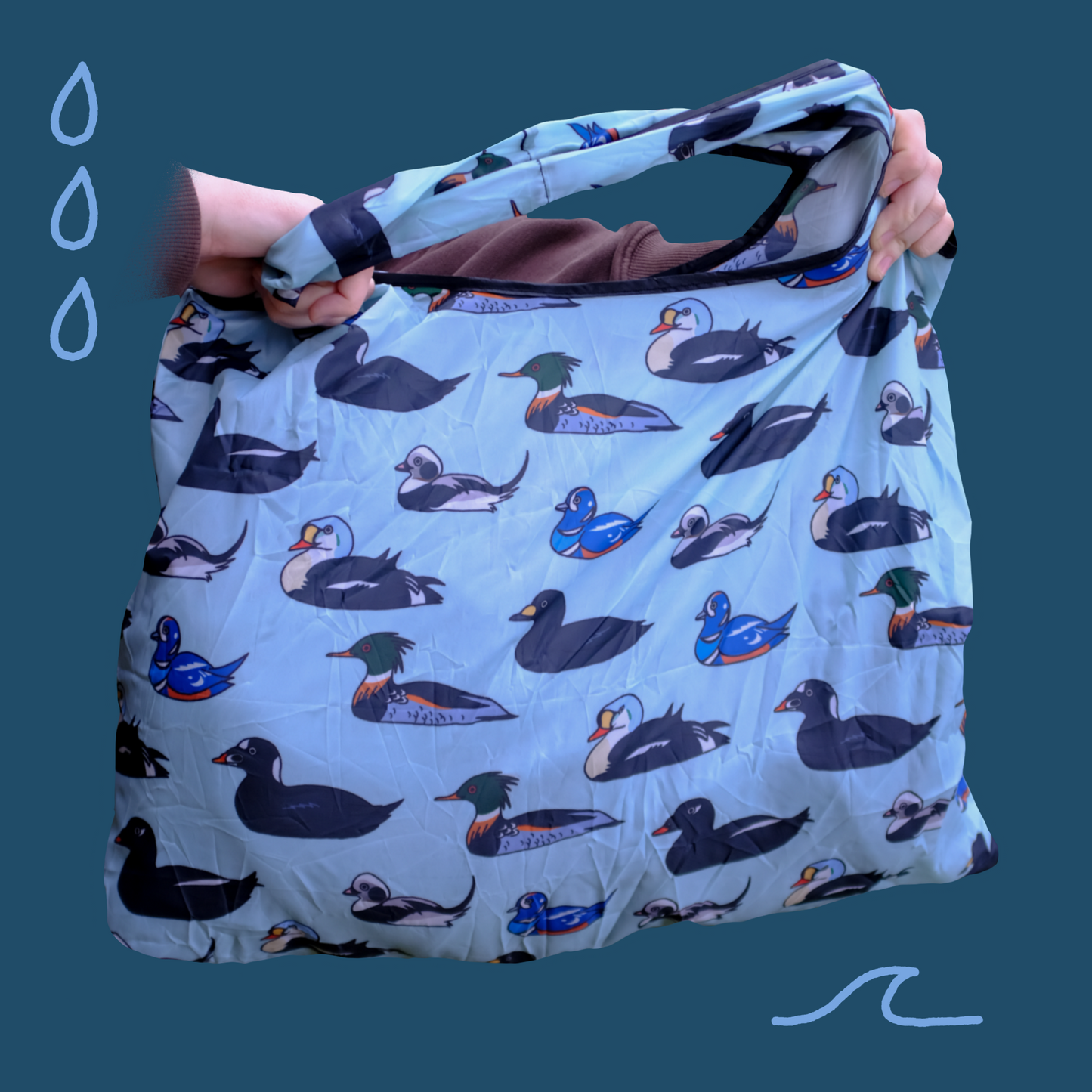 Sea Ducks Packable Tote Bag