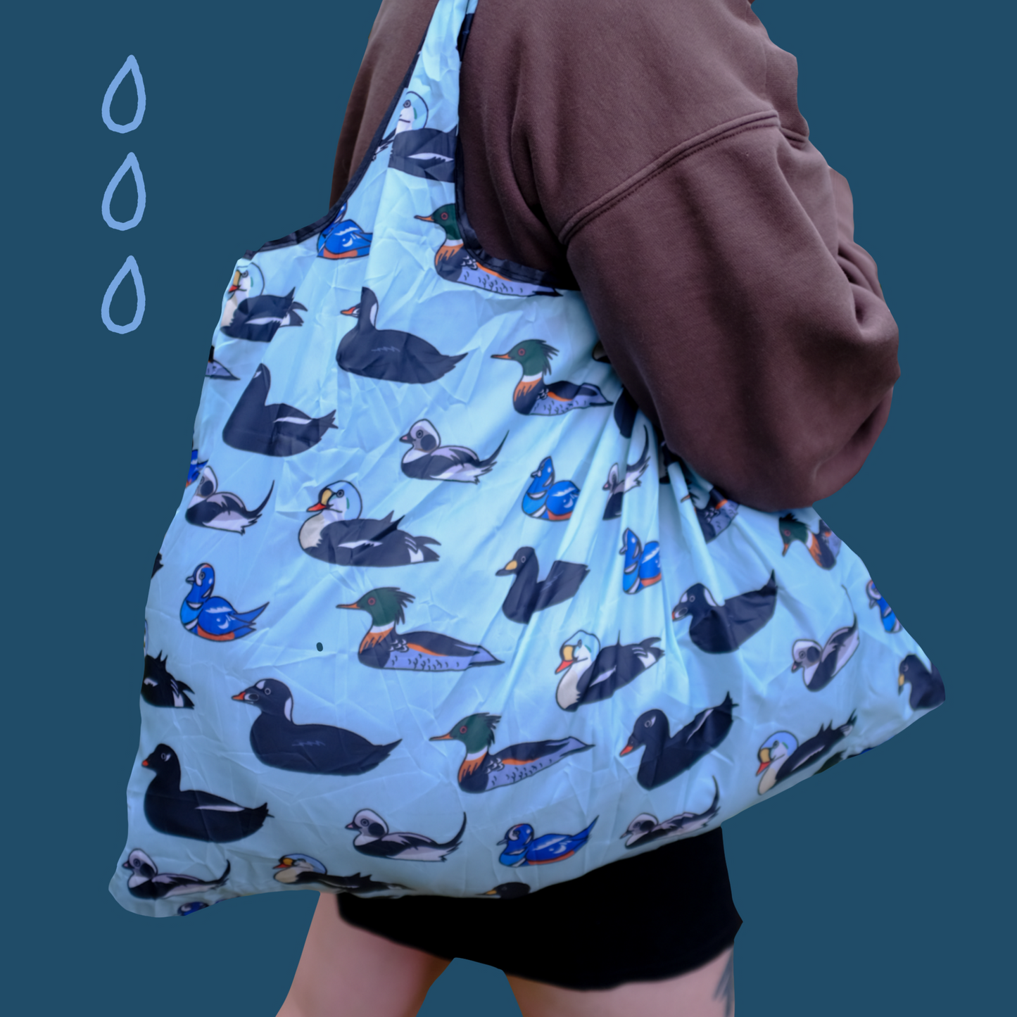 Sea Ducks Packable Tote Bag