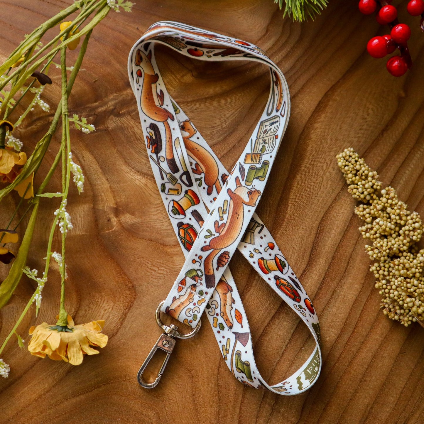 Camping Stoats Lanyard