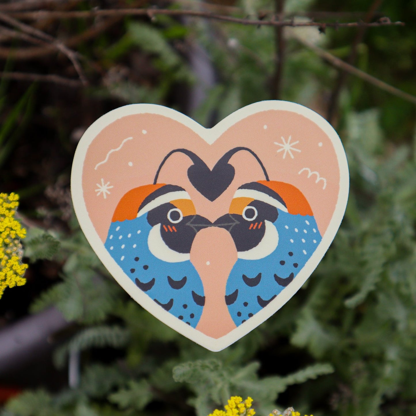 Love Quails Sticker - Pride Birds