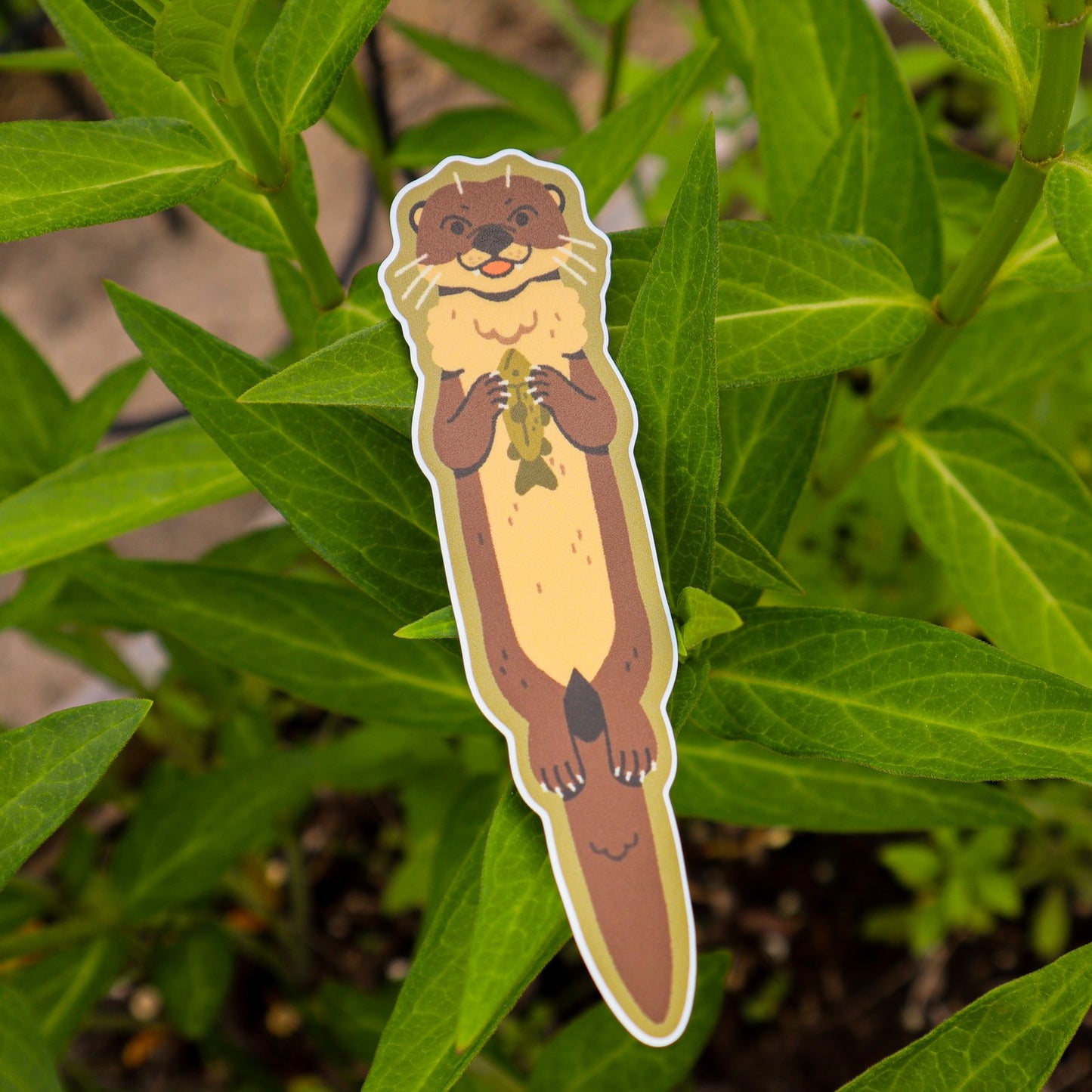 Floating River Otter Sticker