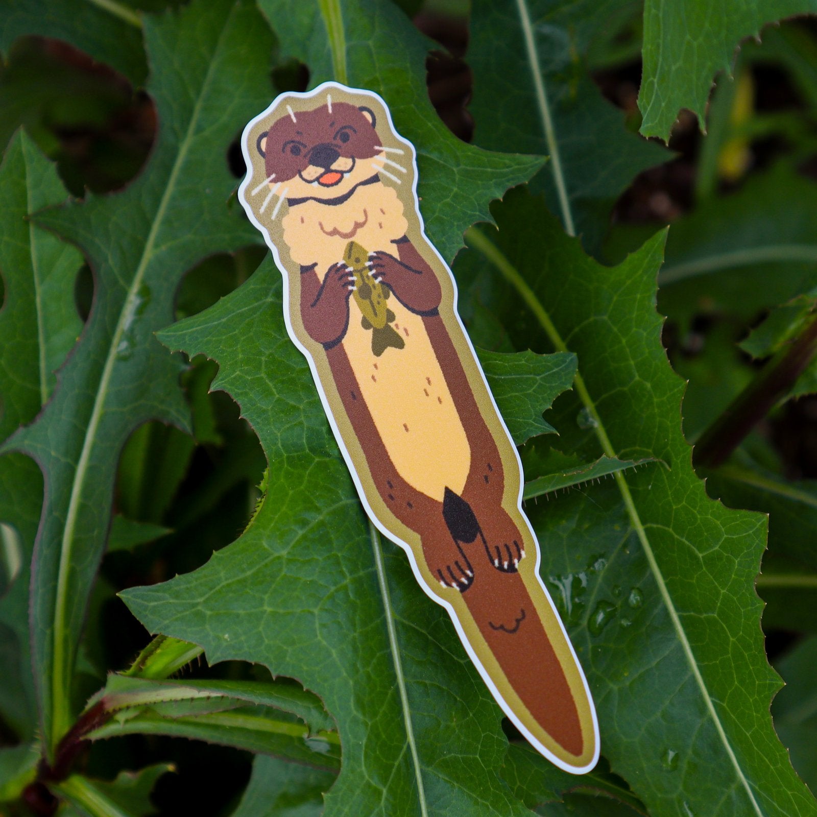 Floating River Otter Sticker