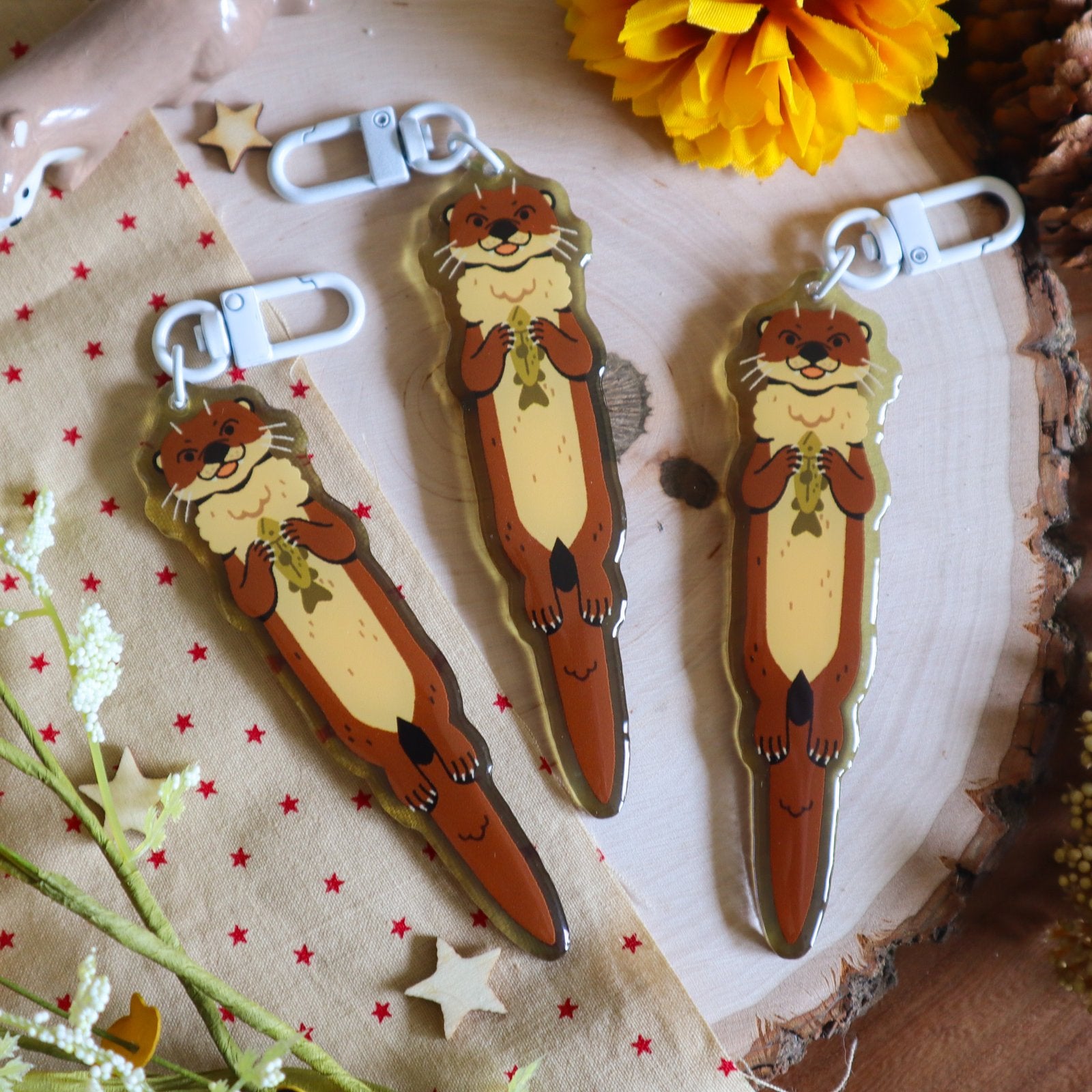 river otter keychain