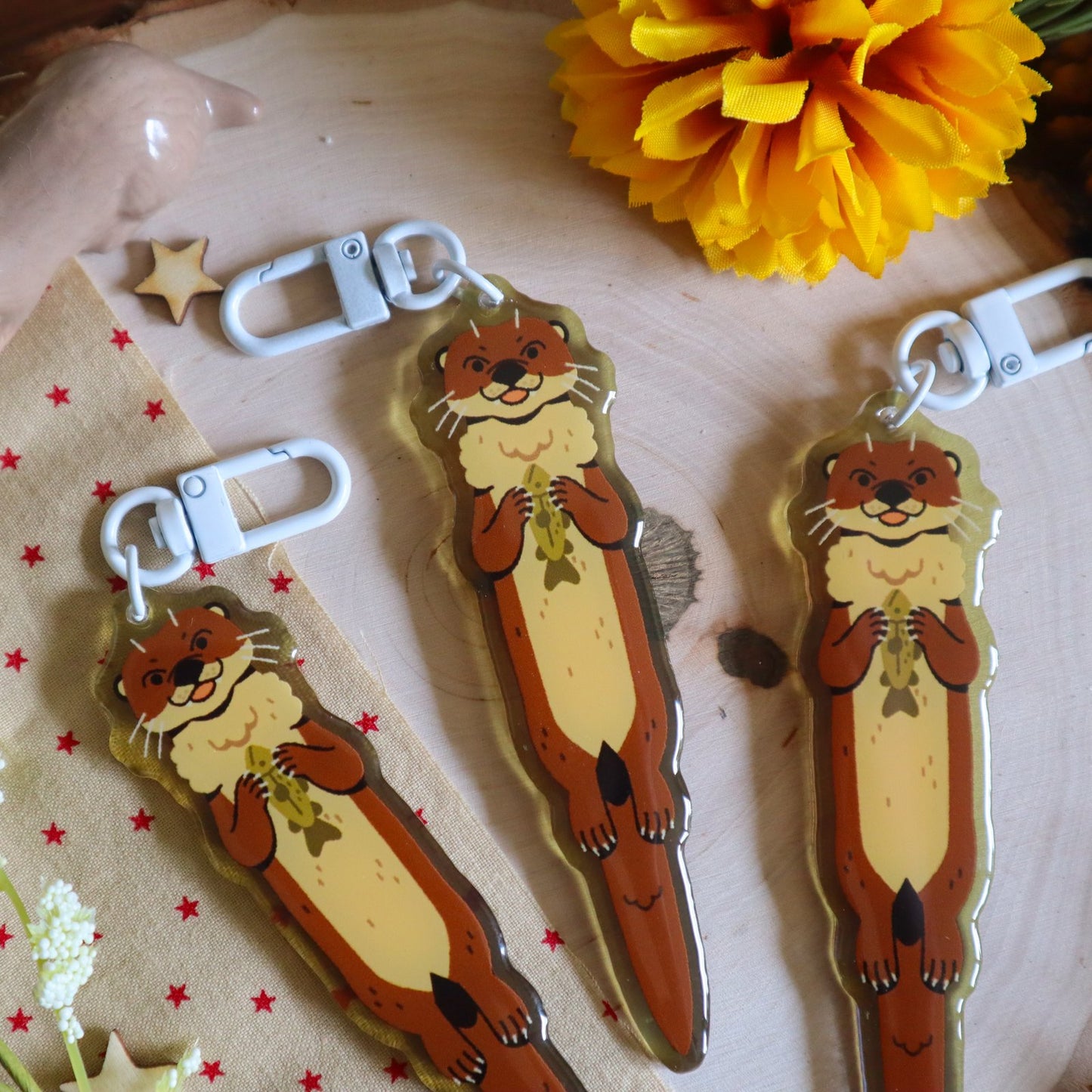 river otter keychain