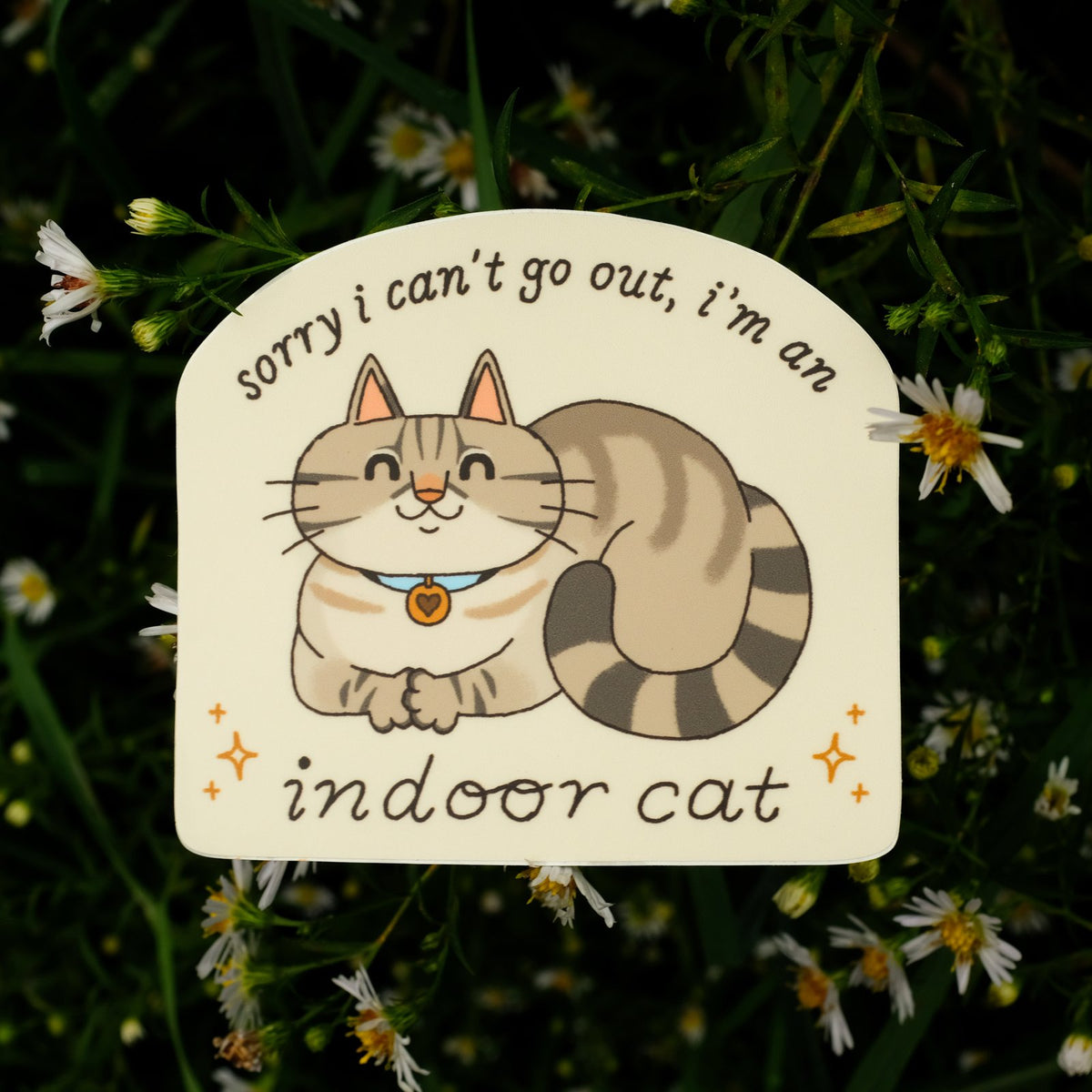 Cats Inside Sticker Indoor Cat Sticker – Camp Mustelid