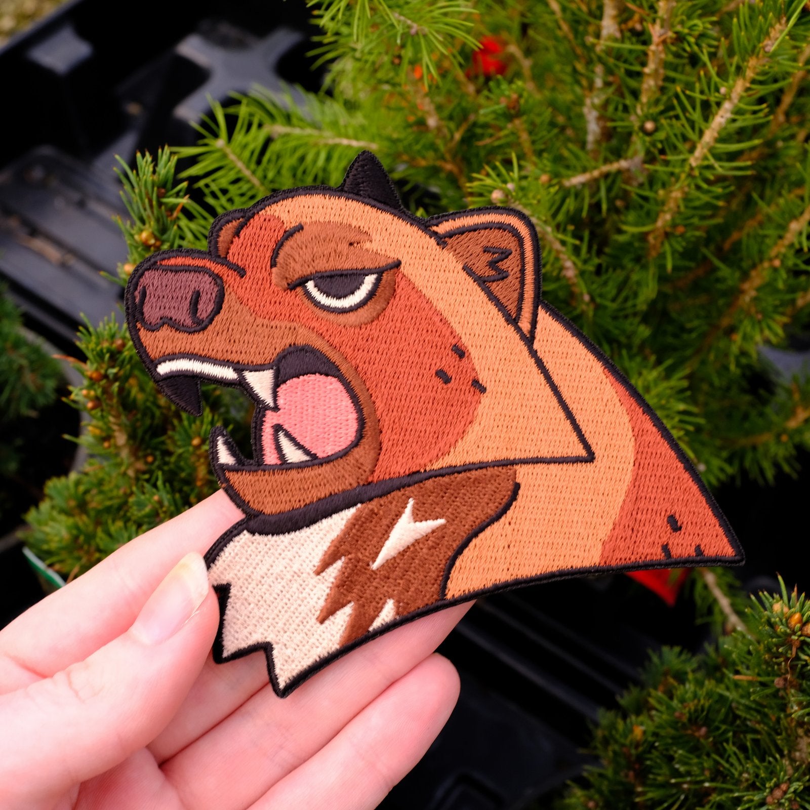 Roaring Wolverine Embroidered Patch 