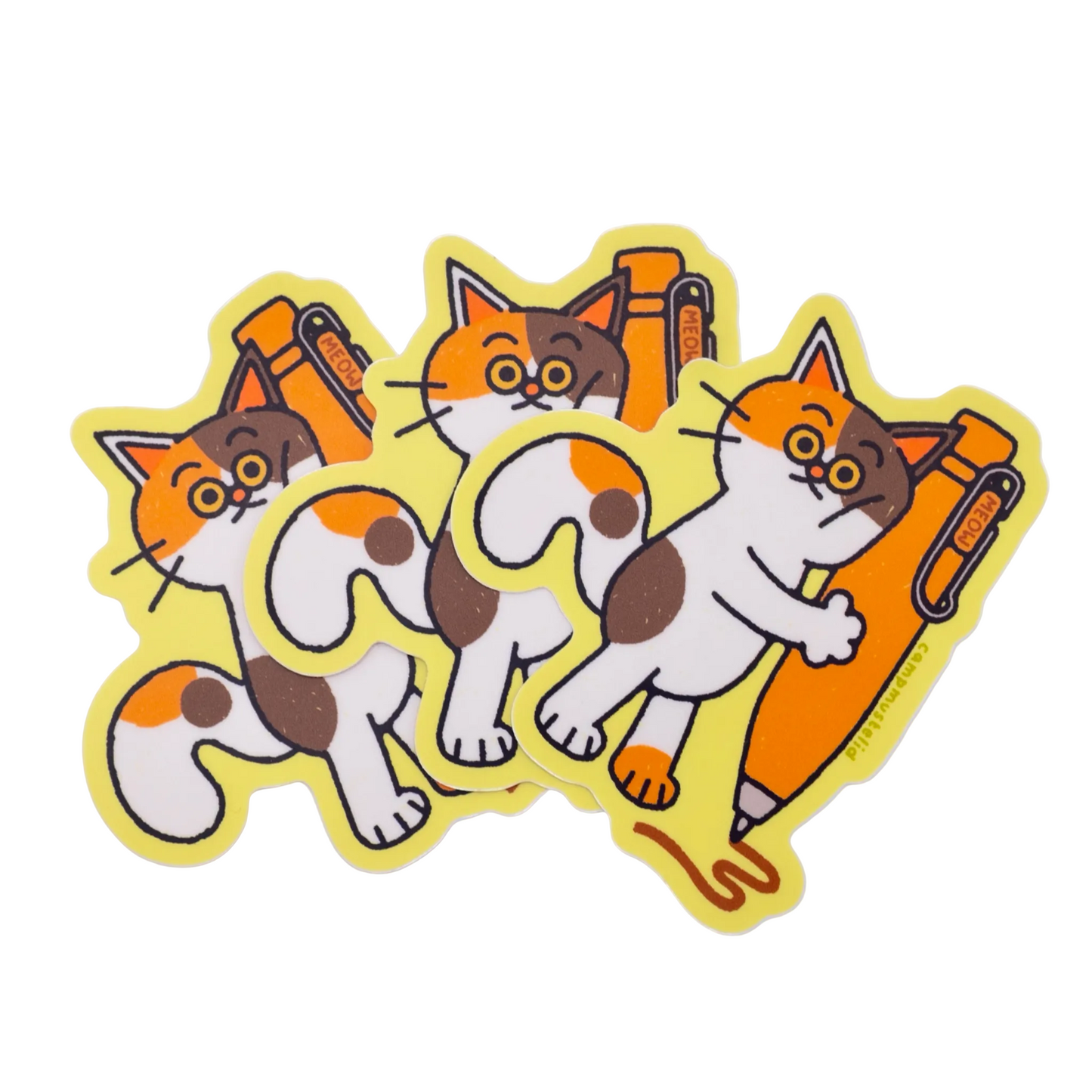 Calico Clicker Pen Sticker