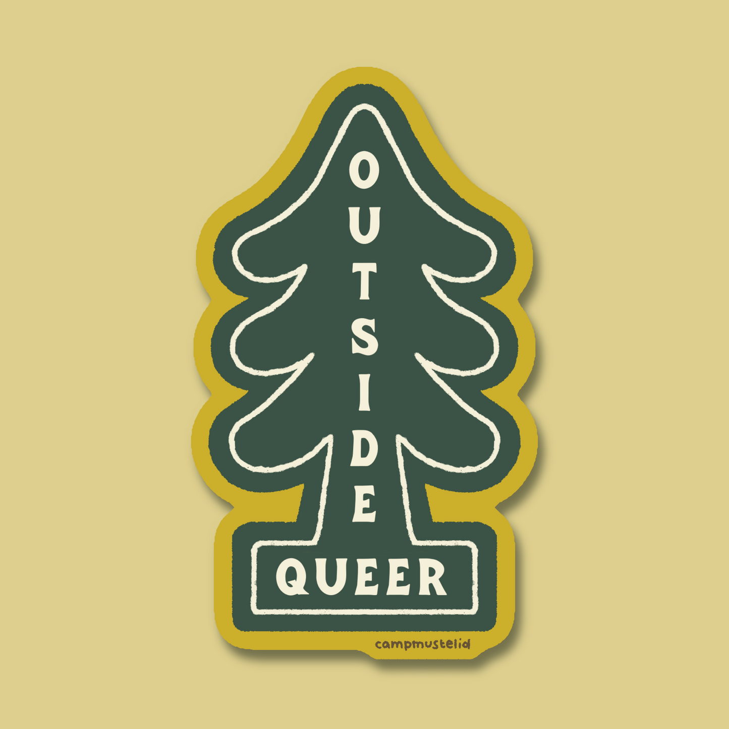 Outside Queer Sticker