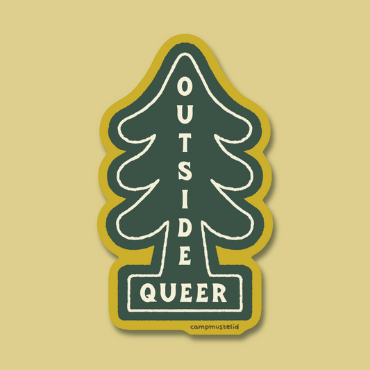 Outside Queer Sticker