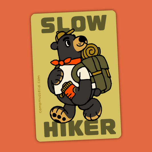 Slow Hiker Sticker