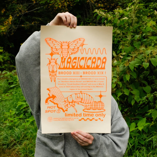 Cicada Silkscreen Print