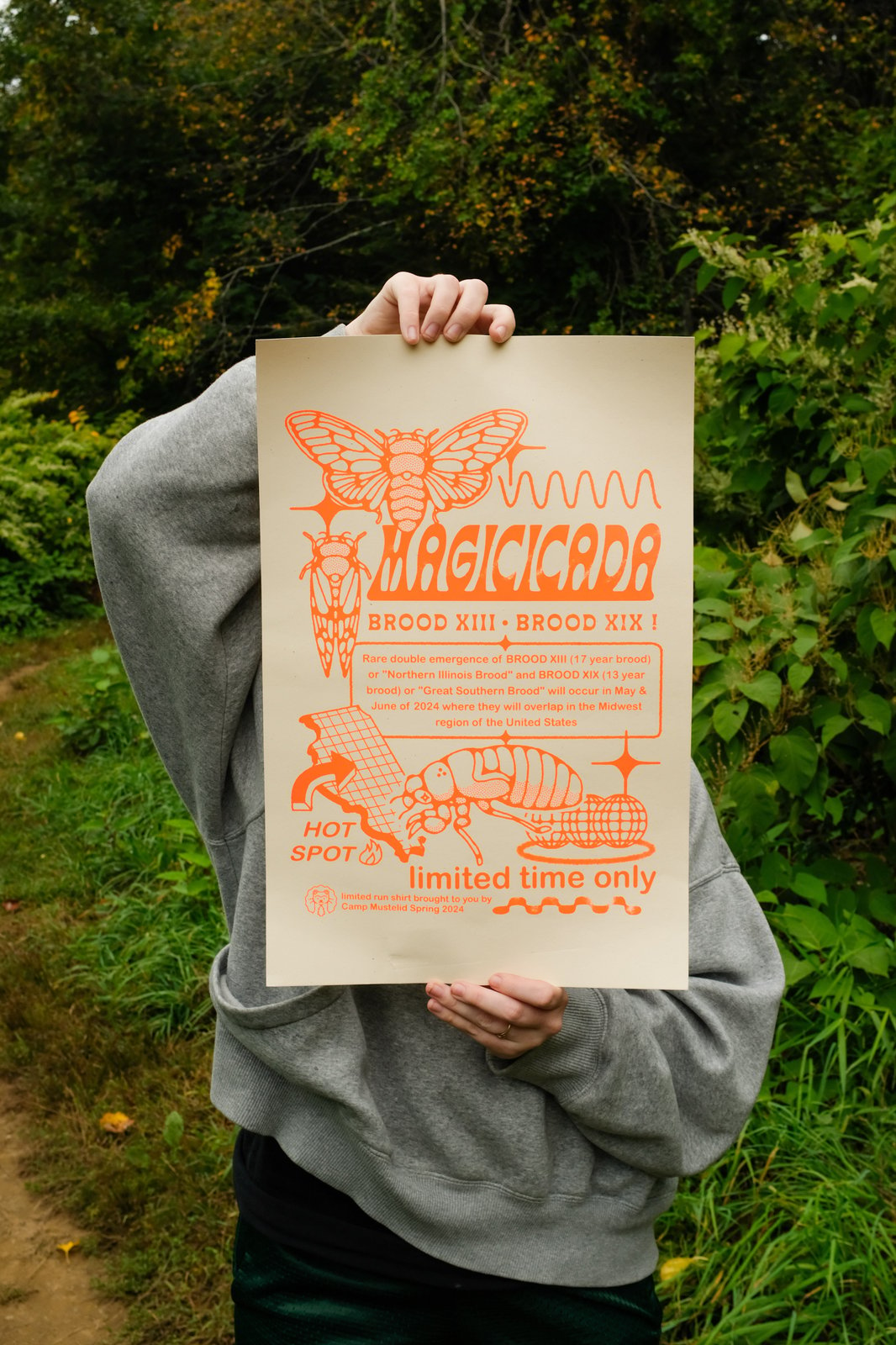 Cicada Silkscreen Print