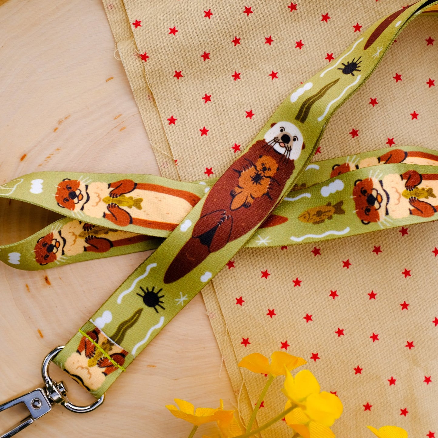 Floating Otters Lanyard