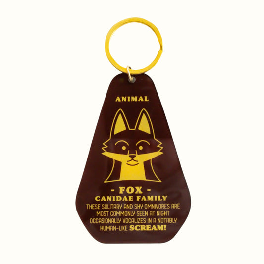 Fox Track Keychain