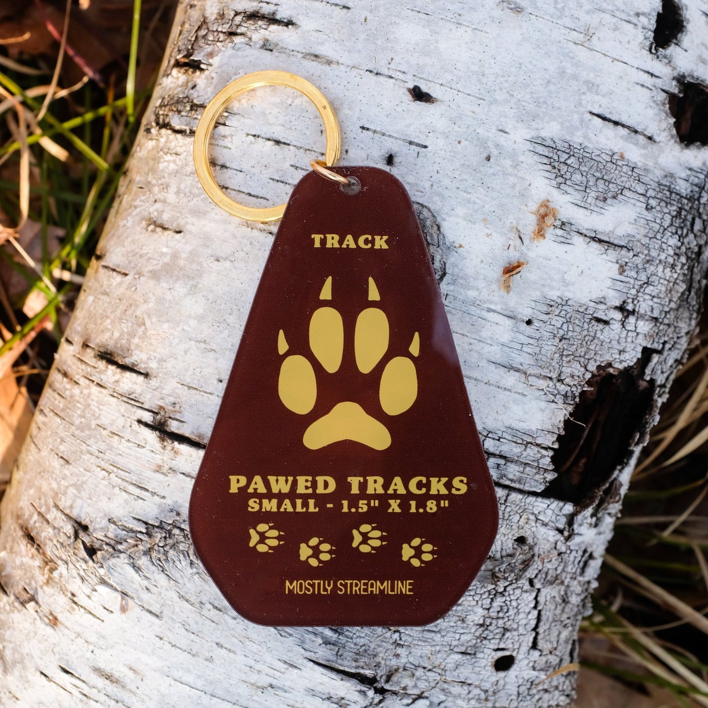 Fox Track Keychain