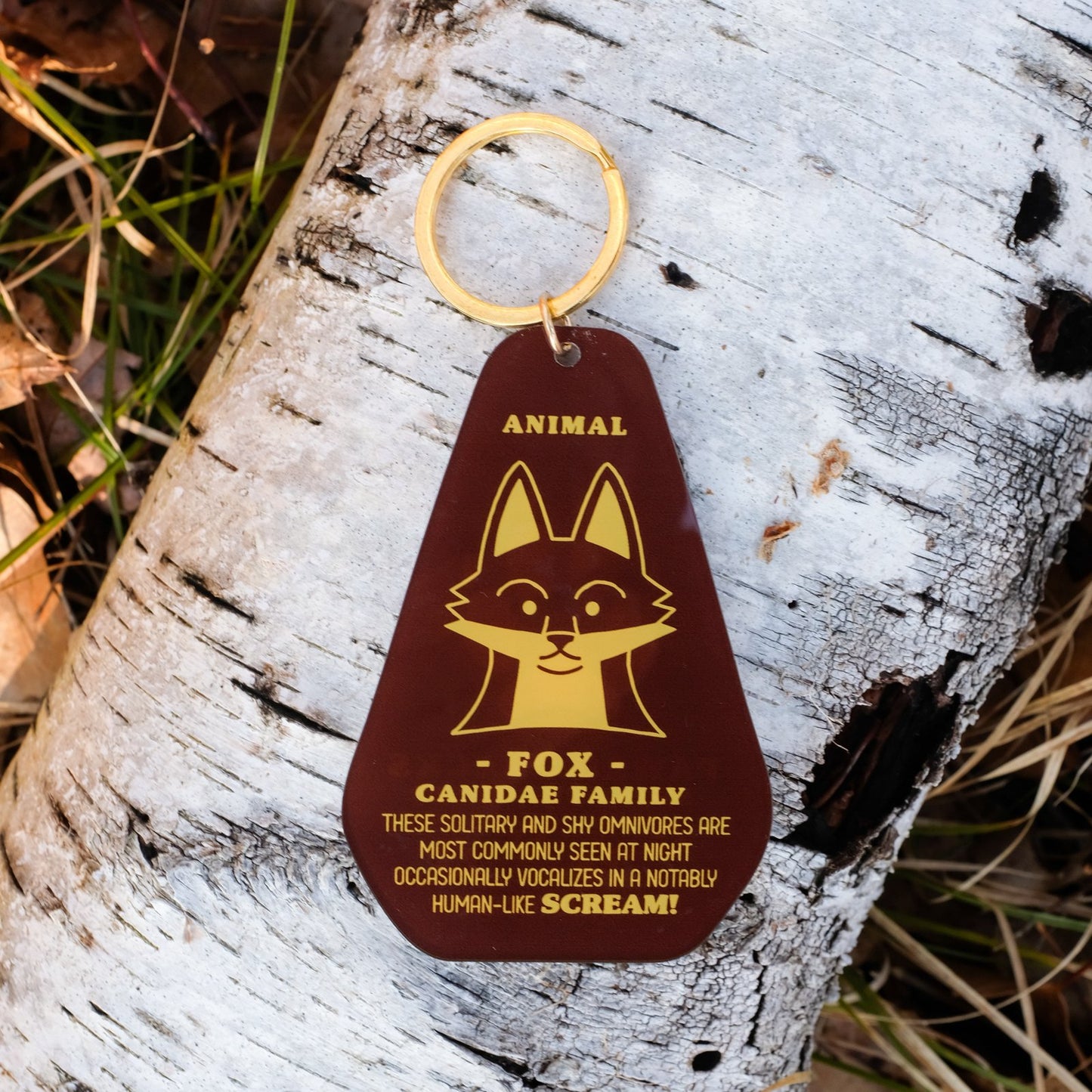 Fox Track Keychain