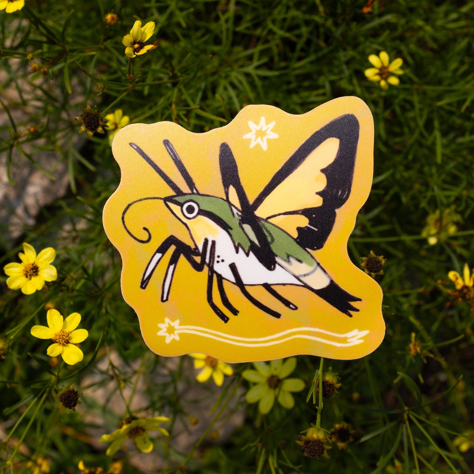 Hummingbird Moth Sticker