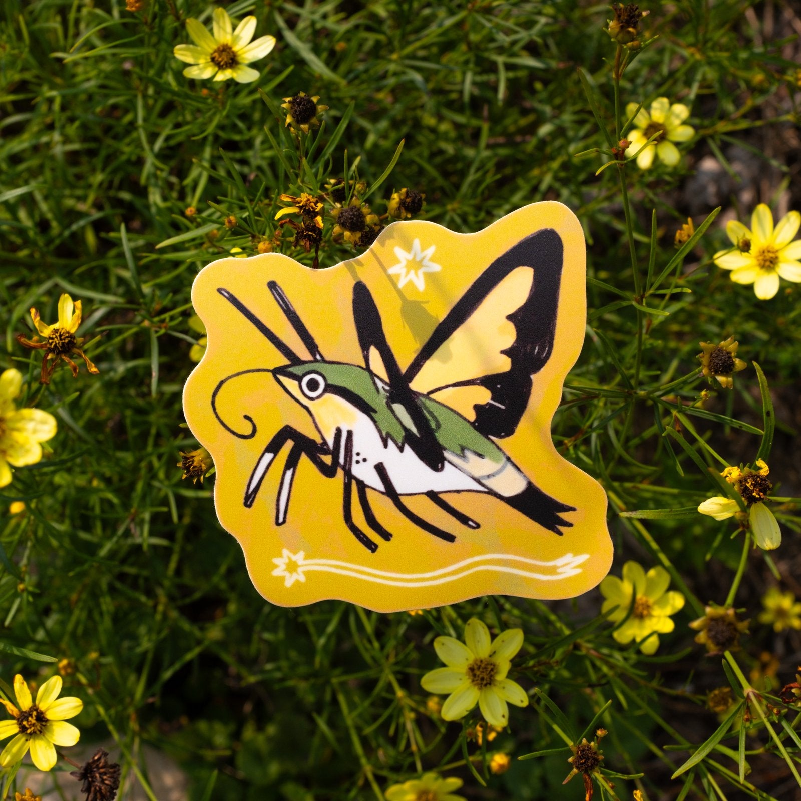 Hummingbird Moth Sticker