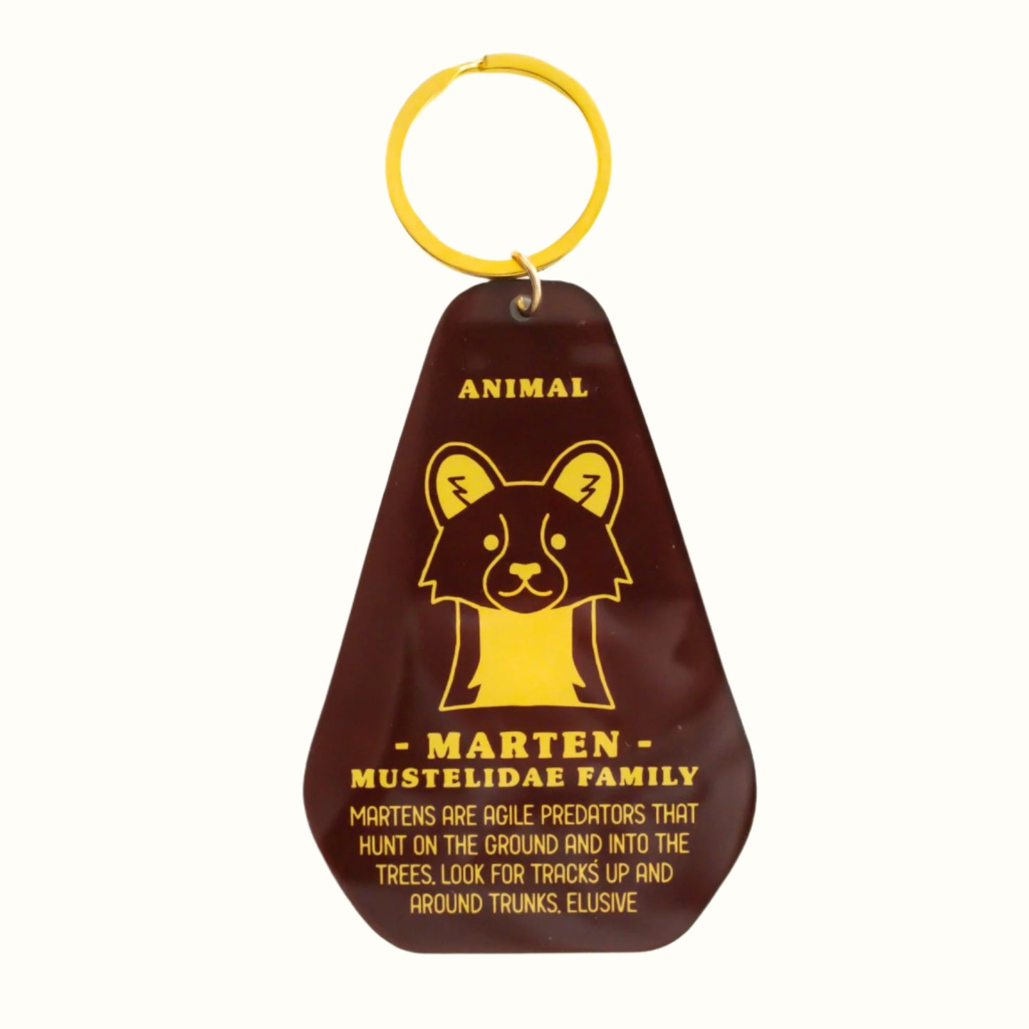 Marten Track Keychain