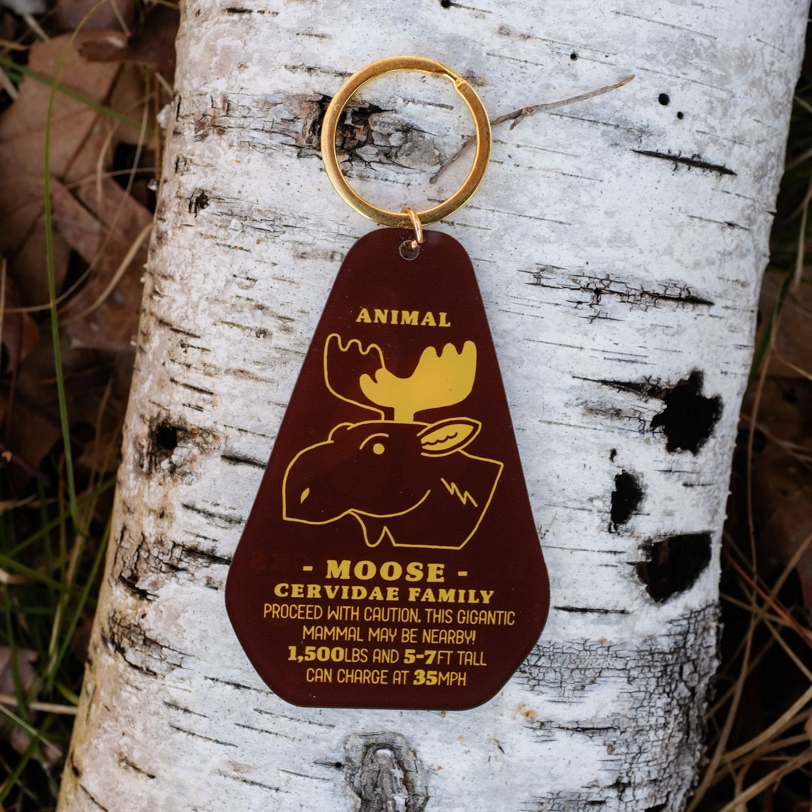 Moose Track Keychain