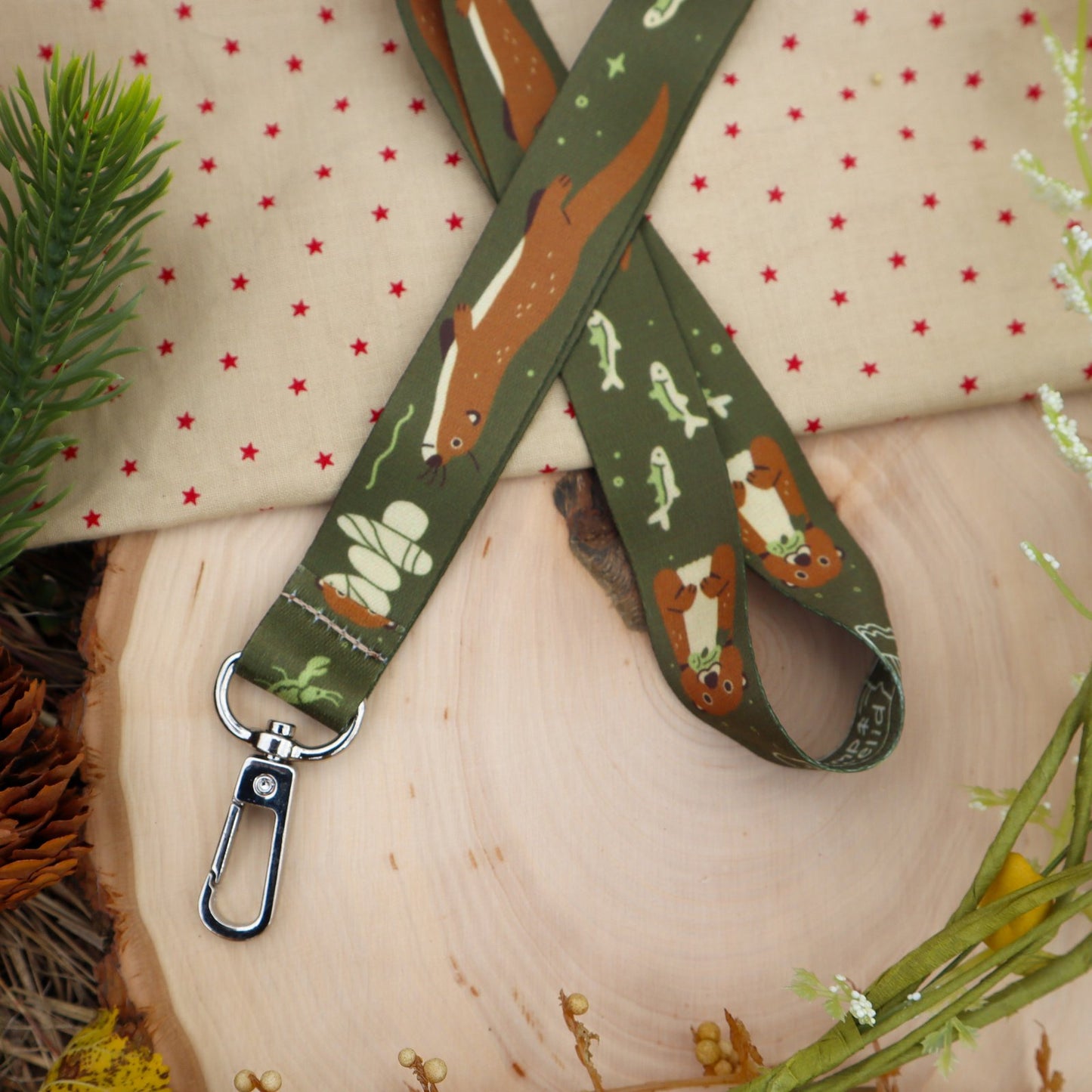 Swimming River Otter Lanyard