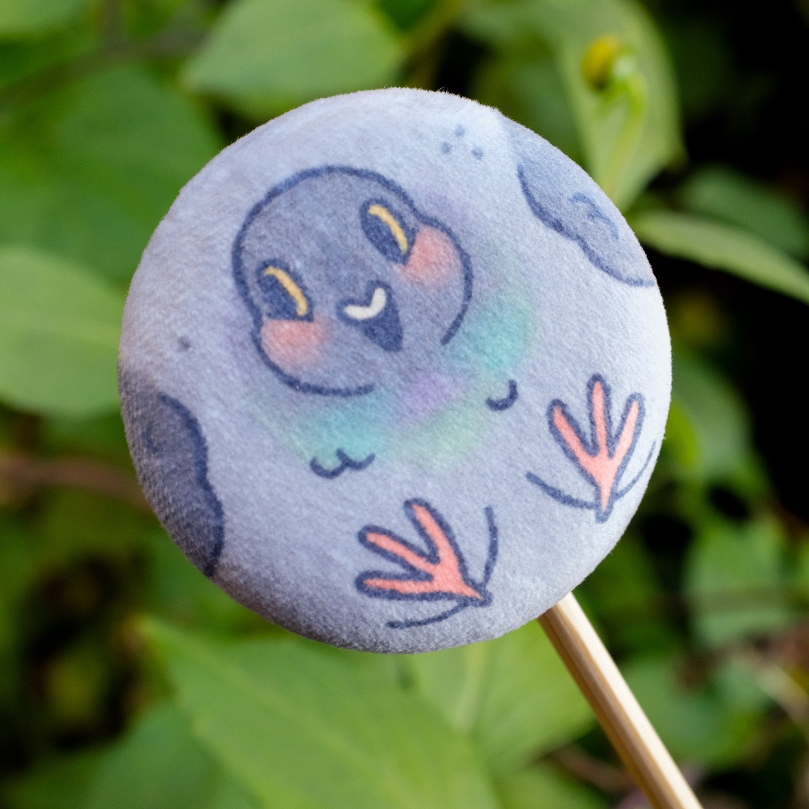 Pigeon Plush Button